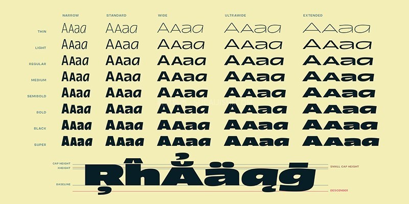 Boom Sans厚重英文标题字体完整版